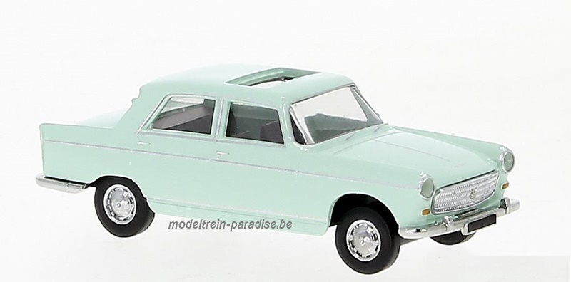29024 ... Peugeot 404 Schiebedach offen hellgrün .. 1961