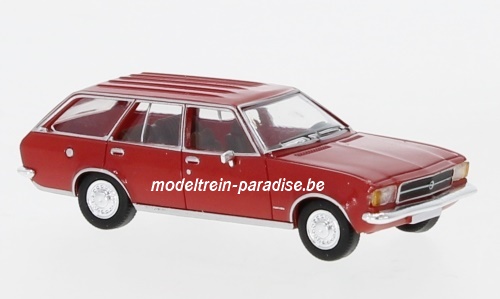 870020 ... Opel Rekord D Caravan .. rood .. 1972