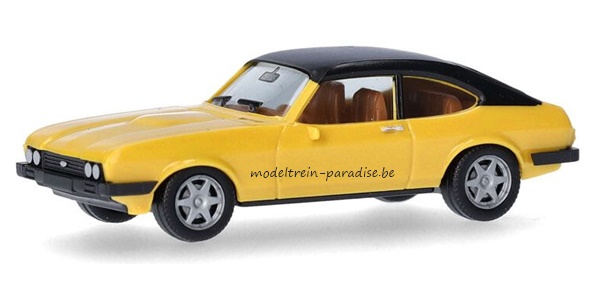 420570-002 ... Ford Capri II + Vinyl dak .. Geel
