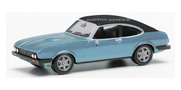 430807-002 ... Ford Capri II + Vinyl dak .. Blauw Metallic