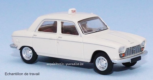 06260 ... Peugeot 204 Limousine '68 .. Taxi ... Wit