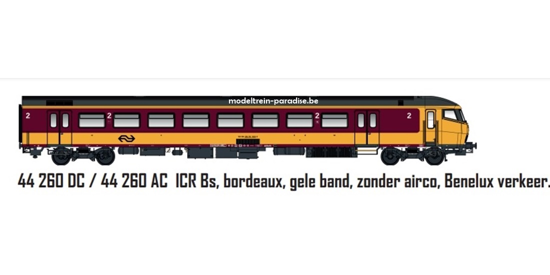 44260 ... NS .. ICR Bs .. Bordeaux, gele band .. DC/CC