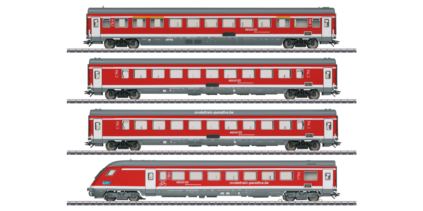 42988 ... DB AG .. 4 Persri. München-Neurenberg-Express .. tp VI