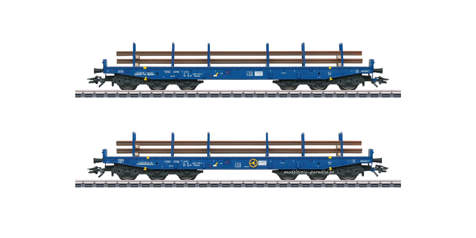 48659 ... NS .. Set zwaar transport wags vervoer rails .. tp VI