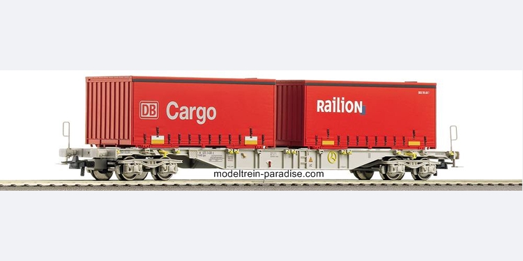 66627 ... DB .. Containerdraagw. 2 x cont ''Railion Cargo''