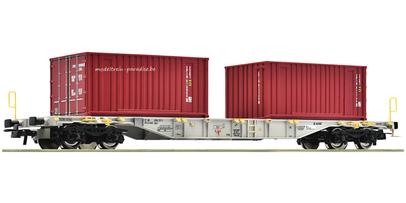 77345 ... AEE ... Contdraagwagen + 2 x 20" containers .. tp VI