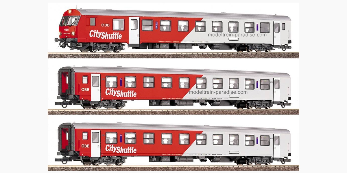 64013 ... ÖBB .. Set buurtverkeer „City Shuttle” 3-delig .. Tp.: