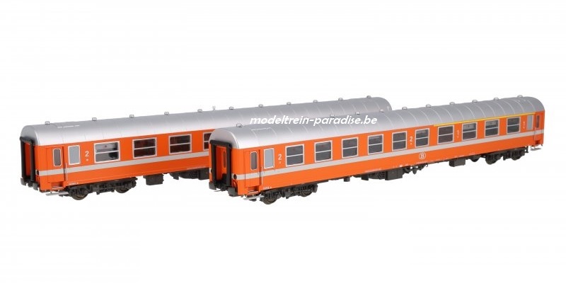 42169 ... SNCB .. Set B9 + A4B6 … oranje / zilver dak .. tp IV-V