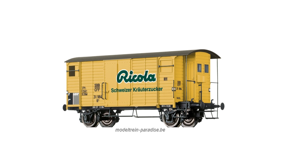 47862 ... SBB .. Gesloten Goederenwagen K2 „Ricola” .. tp III