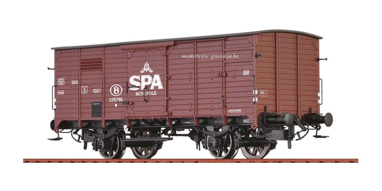 49886 ... SNCB … Goederenwagen  ,, SPA Monopole'' .. tp III