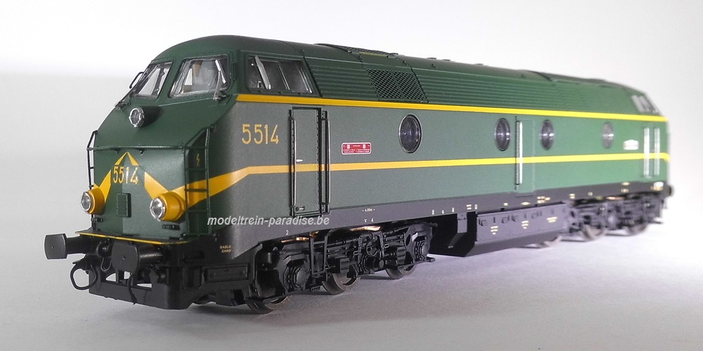21.132 ... SNCB .. Dieselloc 5514 .. groene… tp IV … CC/SOUND