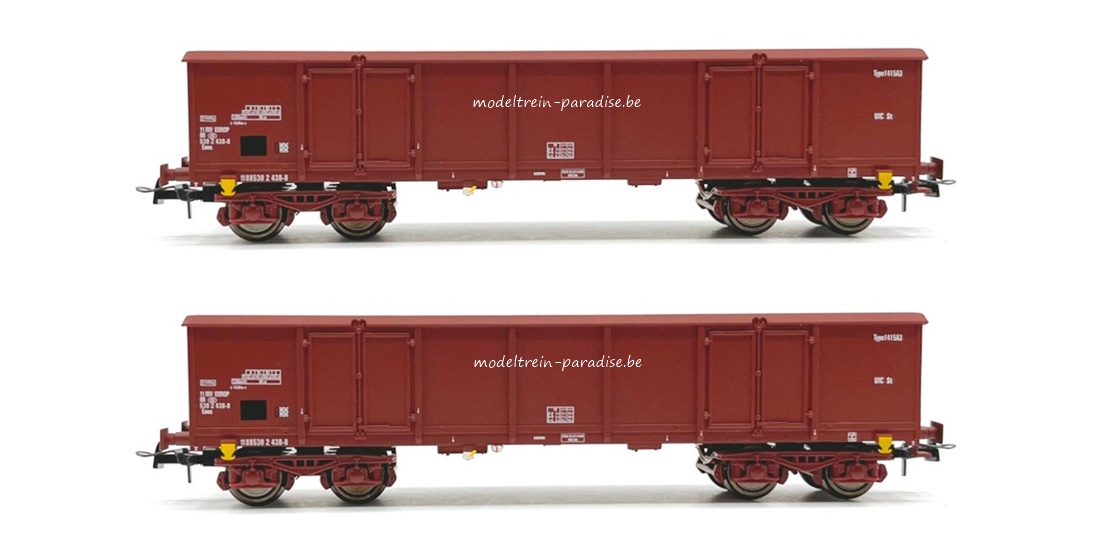 47152 ... NMBS … Set open bakwagens bruin … set A