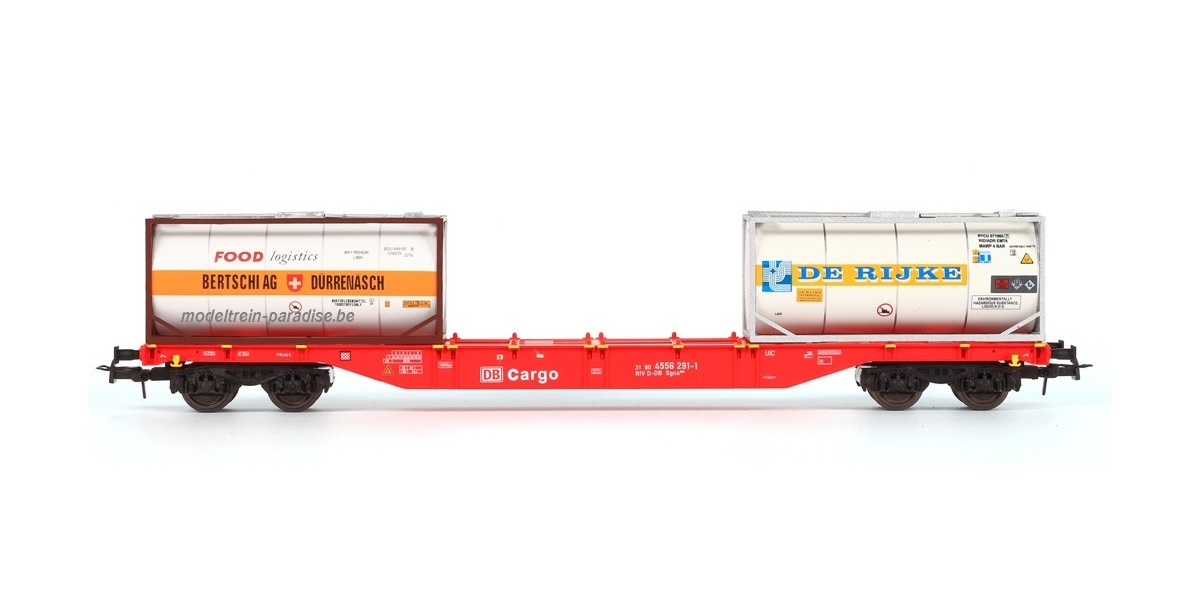 54.124 ... DB Cargo .. 1x 20ft De Rijke, 1x 20ft Bertschi Food