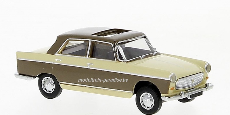 29025 ... Peugeot 404 Schiebedach offen beige, hellbraun .. 1961