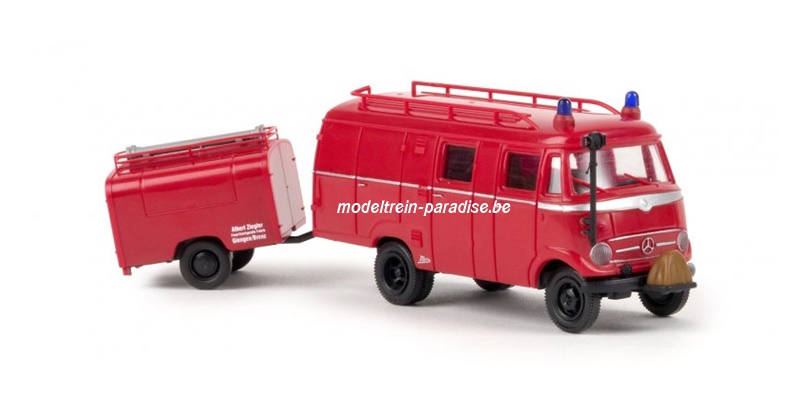 36607 ... Mercedes LF 319 LF 8 ... rood/zwart ... TSA aanhanger