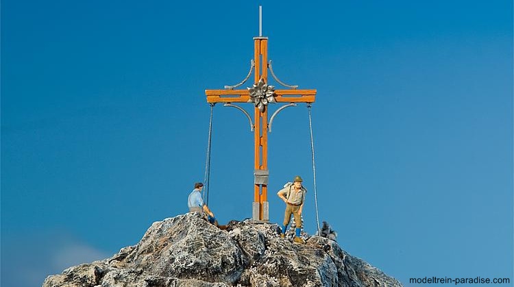 180547 ... Gipfelkreuz mit Bergspitze