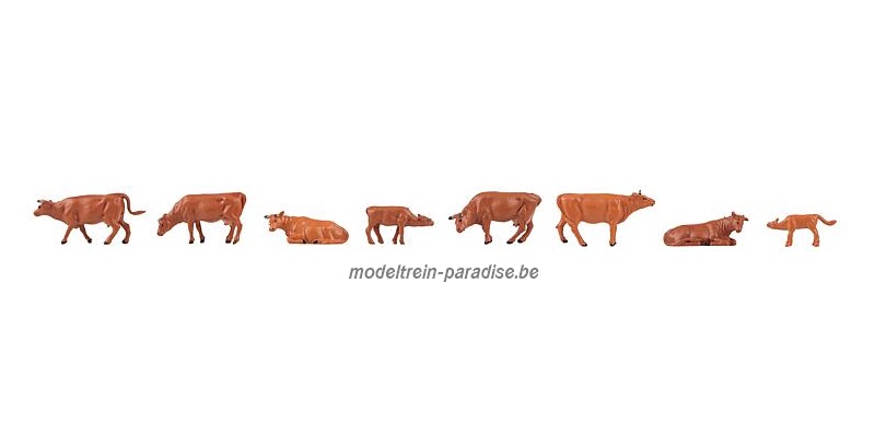 151919 ... Angler runderen … Set van Figuren .. 8 Stuks