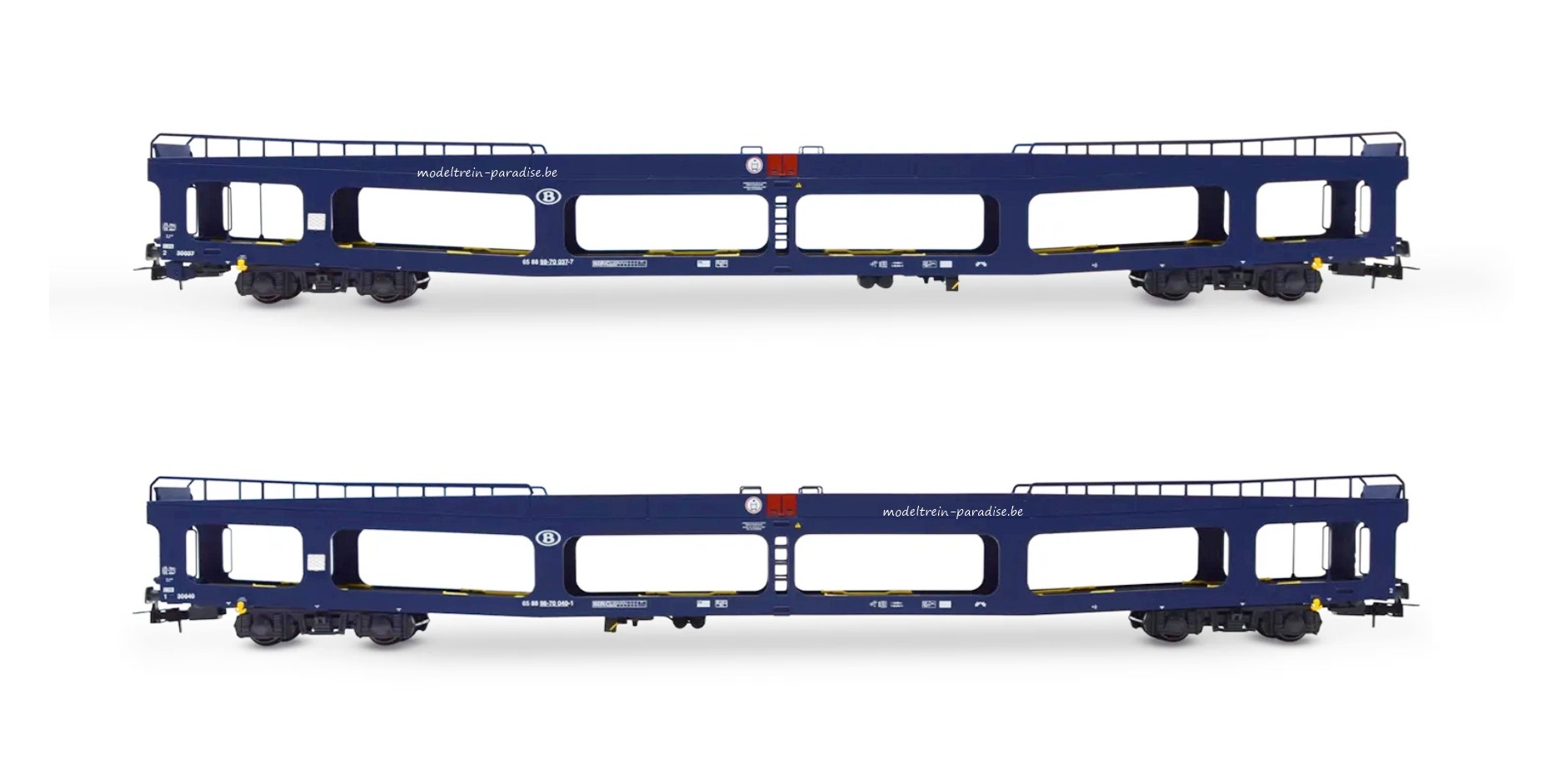 4190 ... SNCB .. 2 autotransportwagons ... tp IV-V