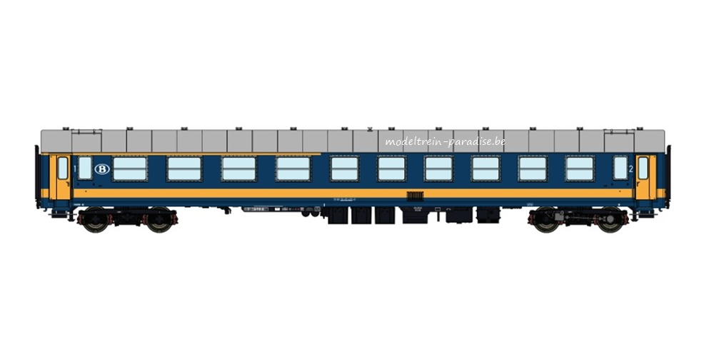 42185 ... SNCB … I4 AB . blauw/geel, Benelux, grijs dak .. tp IV