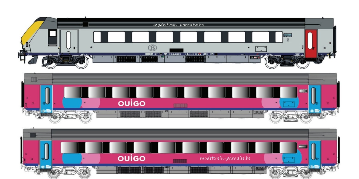 43057 ... SNCB/SNCF … 3 I11 rijt. + stuurstand .. tp VI