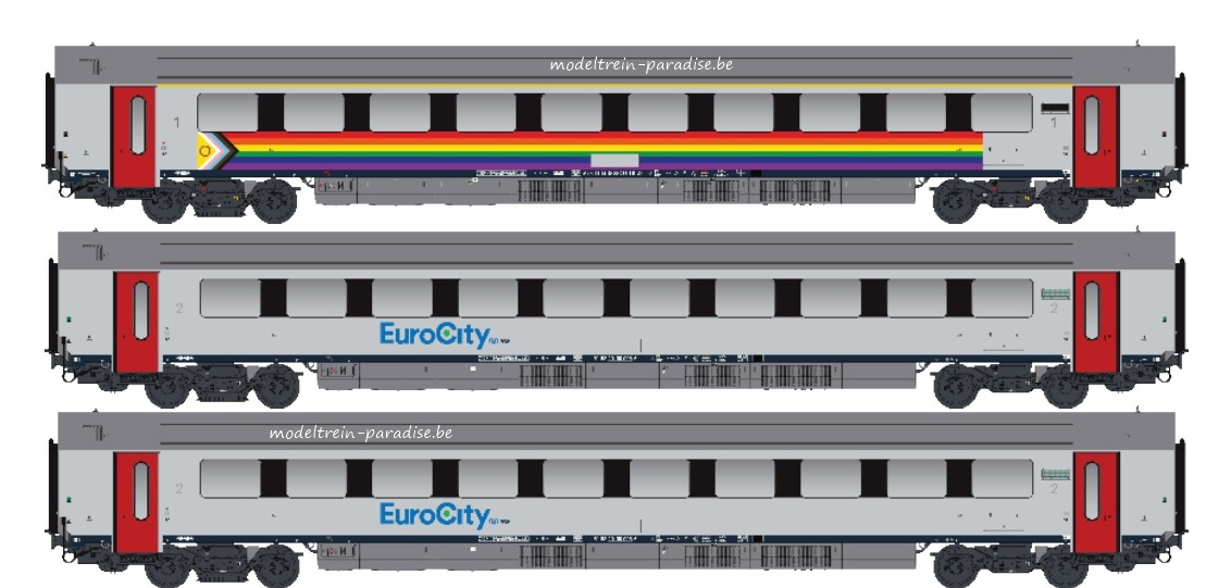 43060 ... SNCB … 3 I 11 rijtuigen .. tp VI