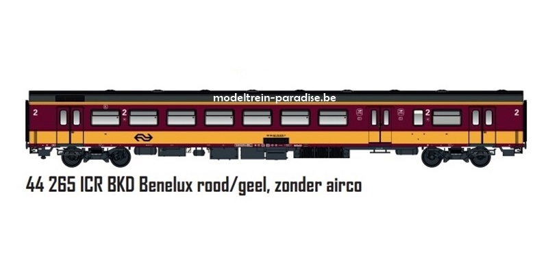 44265 ... NS .. Persrijtuig ICR BKD BNL .. Rood/Geel .. 2 klas