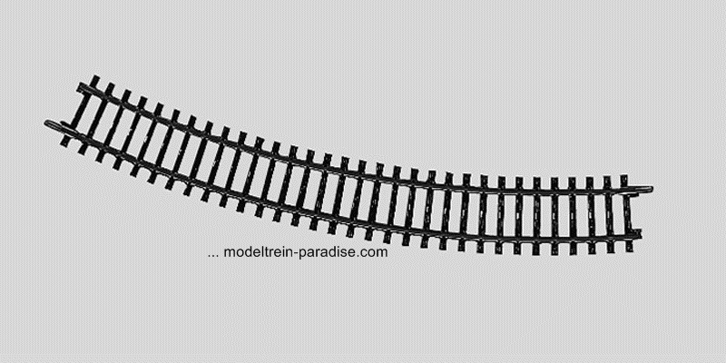 2231 ... 10 x Gebogen railstuk .. r424,6 mm .. 30°