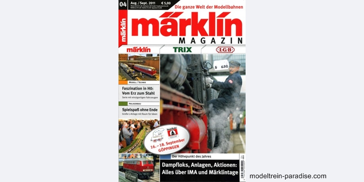 171568 ... Marklin magazine 04 ... Uitgave Aug./Sept. 2011 (NL)