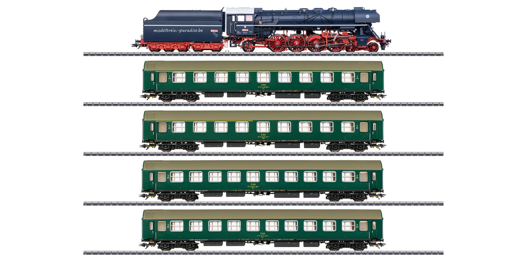 26498 ... ŽSR .. Treinset Museumtrein met Albatros .. tp VI