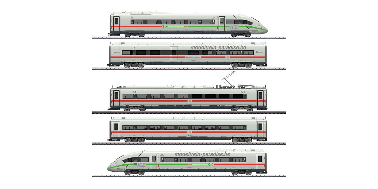 39716 ... DB ICE 4 serie 412/812 groene strepen 5 delig