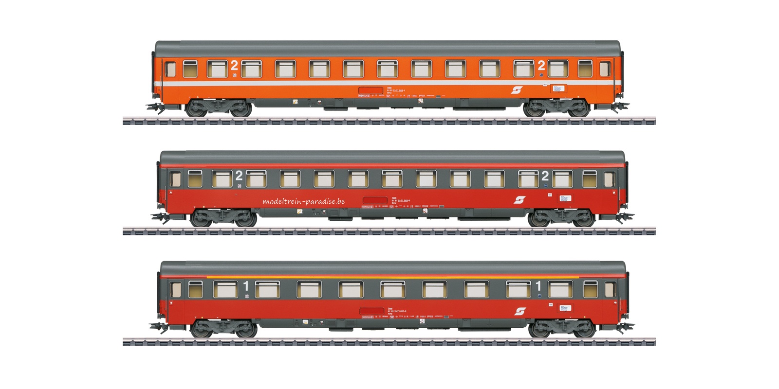 42894 ...  ÖBB .. 3 Persrij. Set 2 FD Mozart .. tp IV INSID