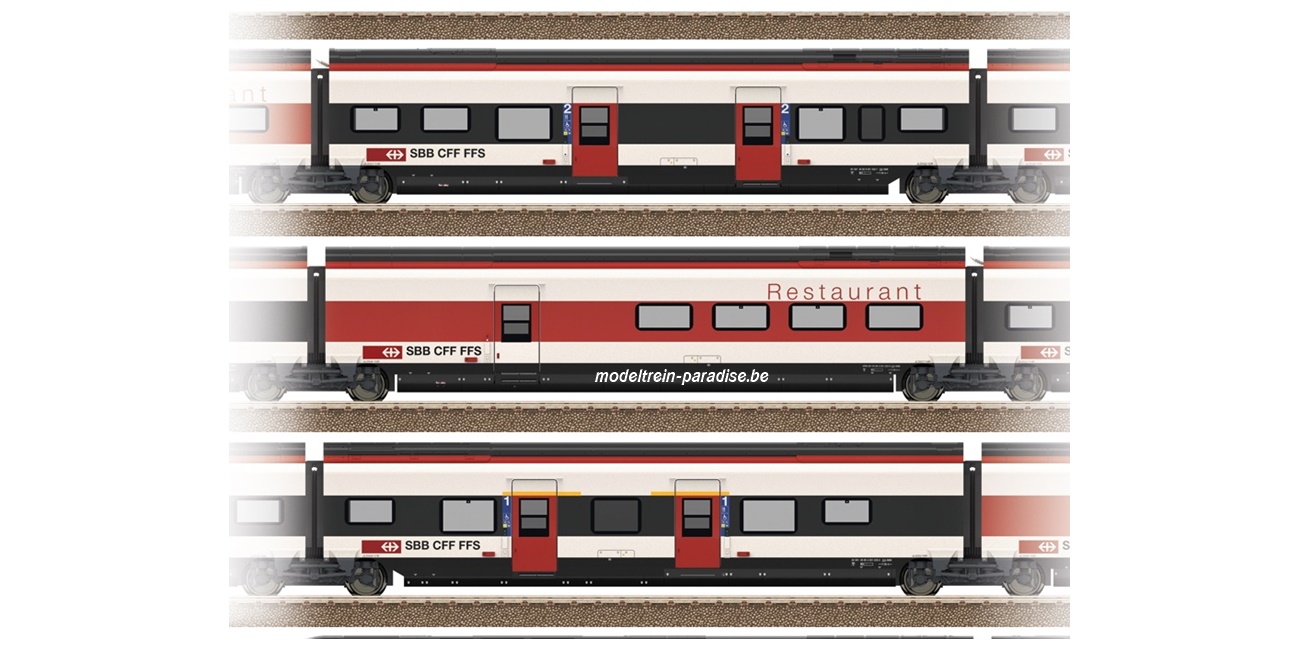 43463 ... SBB .. 2 Rijtuigen RABe 501 Giruno .. Tp VI