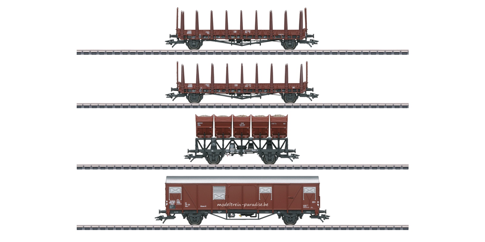 46662 ... DB .. Set Goederenwagens .. tp III