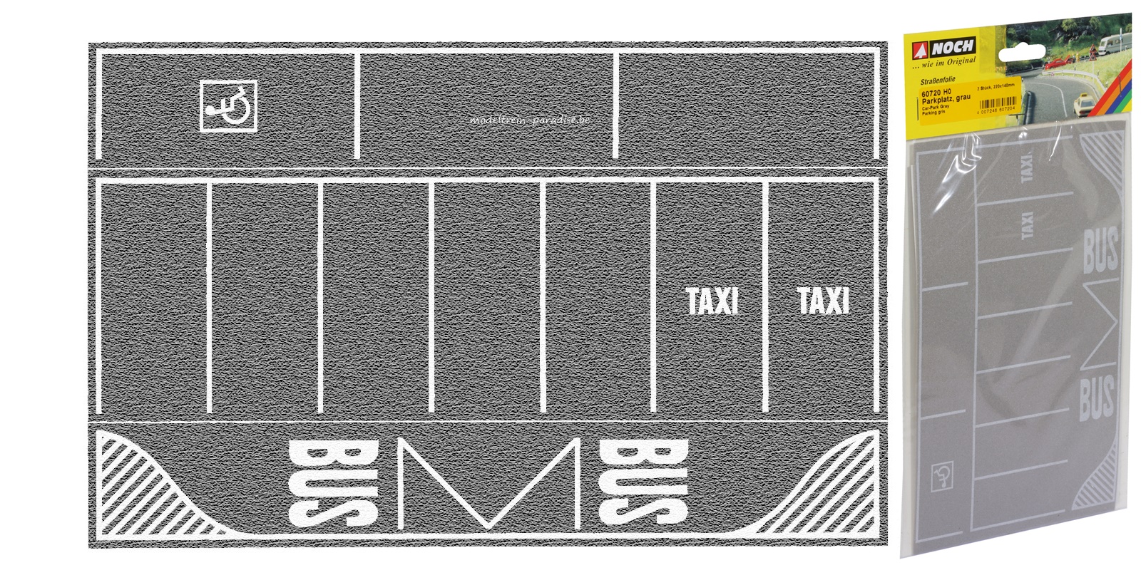 60720 ... Parking, grijs, 2 stuks,  22 x 14 cm