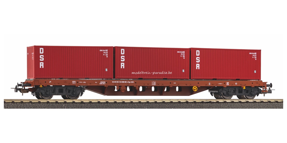 DR.. Containerwagen beladen "3 x DSR" … tp IV
