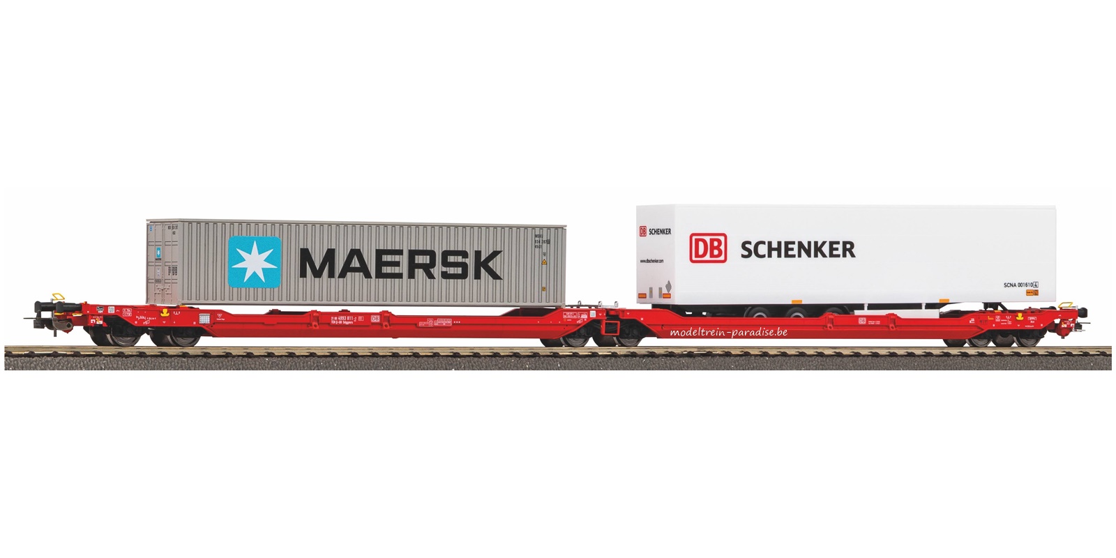 24619 ... DB AG.. Draagwagen "Maersk & DB Schenker  … tp VI