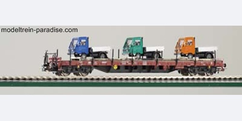 54815 ... DB AG .. Platte wagen + 3 vrachtwagens .. Tp.:V
