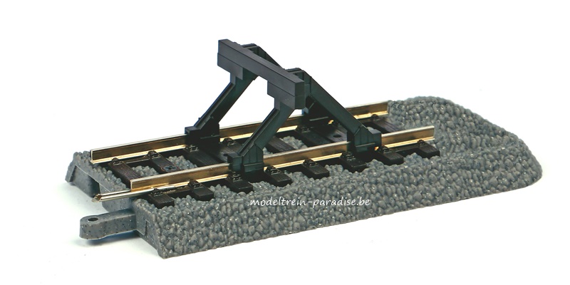 55446 ... Stootblok op rails met beddingeindstuk