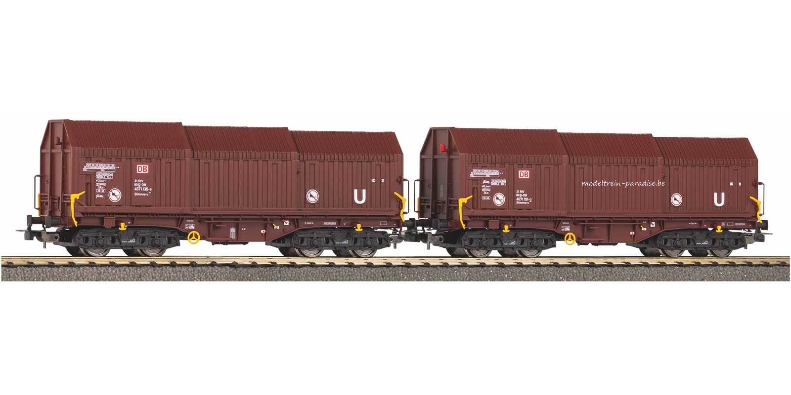 58293 ... DB Cargo .. 2  telescoopwagens  … tp VI
