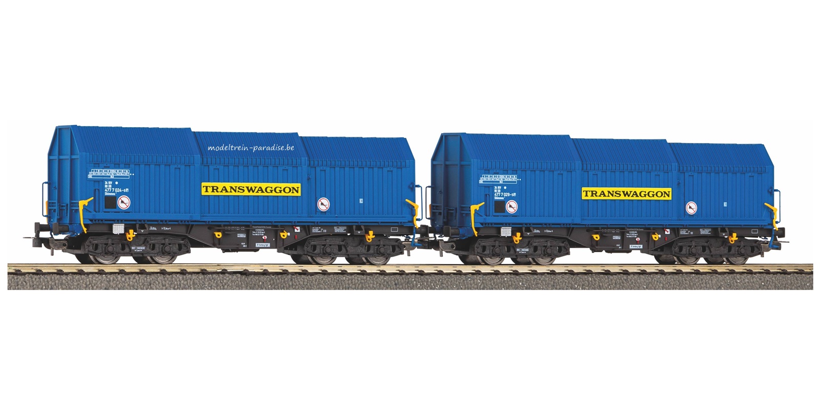58296 ... Transwagon .. 2  telescoopwagens  … tp V