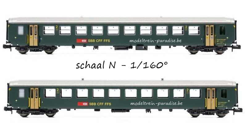 94394 ... SBB ... Set 2 Personenrijt. 2°+ 2° klasse...  tp V