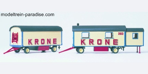 21051 ... Woonwagen en baggagewagen 'Krone'