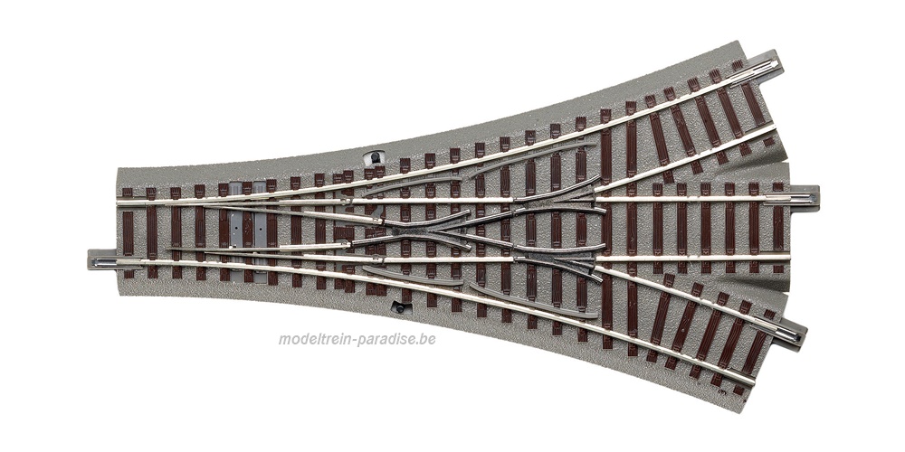 61160 ... Driewegwissel (handbediening) Lengte 200 mm, 22.5°