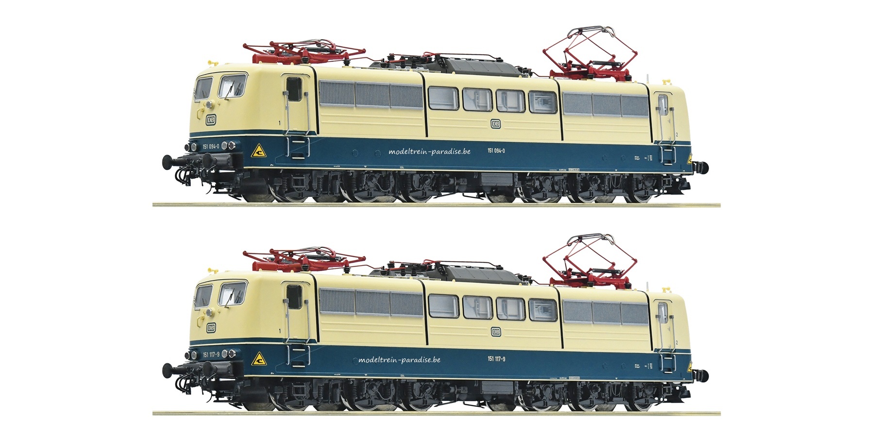 70408 ... DB .. 2 E-loc's BR 151 094-0 en 151 117-9 .. tp IV/DC
