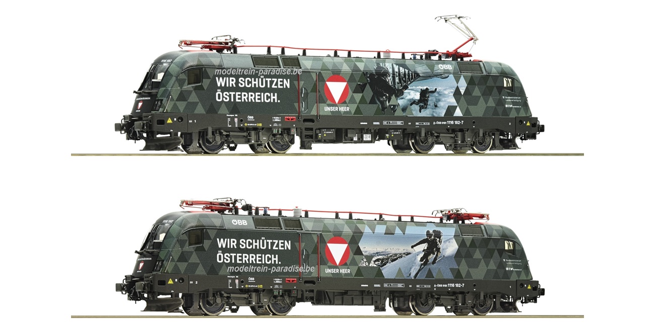 70492 ... ÖBB .. E-loc 1116 182-7  Bundesheer .. tp VI .. DC/SND