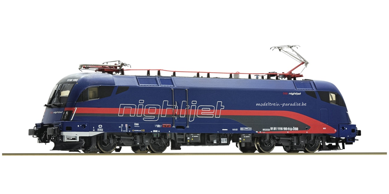70496 ... ÖBB .. E-loc 1116 195 „Nightjet“ ... tp VI .. DC/SND