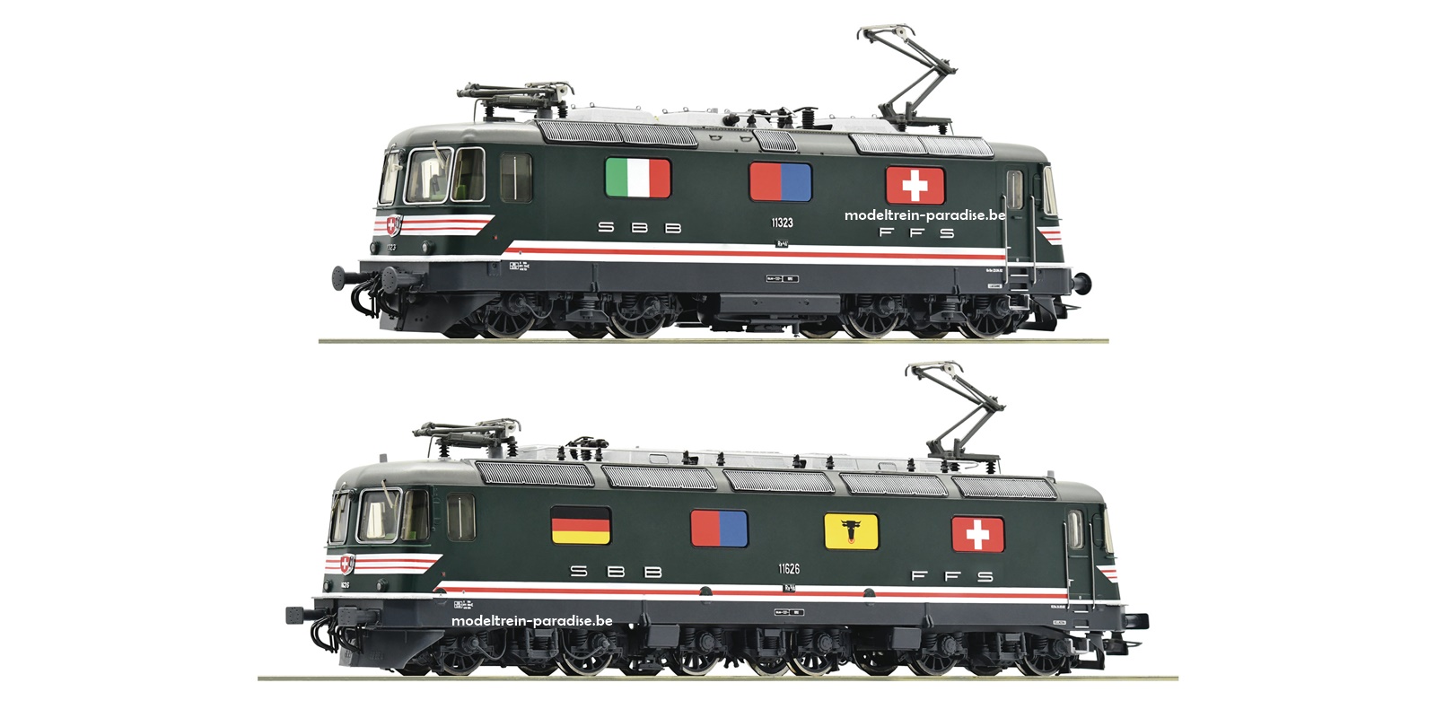 71414 ... SBB .. Dub. E-loc Re 6/6  + Re 4/4  .. tp IV .. CC/DC