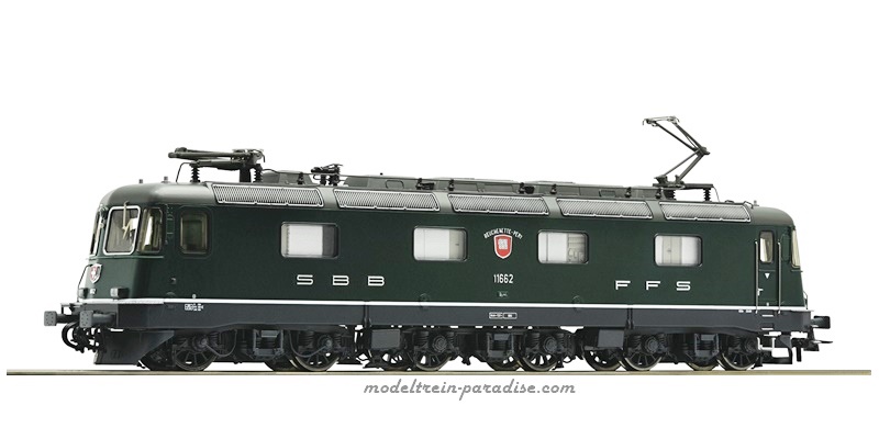 72588 ... SBB .. E-loc  Re 66 .. 11662  groen .. tp V