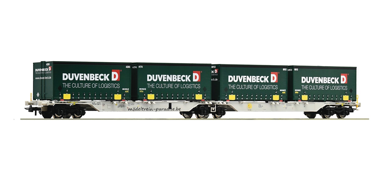 76635 ... AEE … Containerwagen. + 2 cont. Duvenbeck  … VI