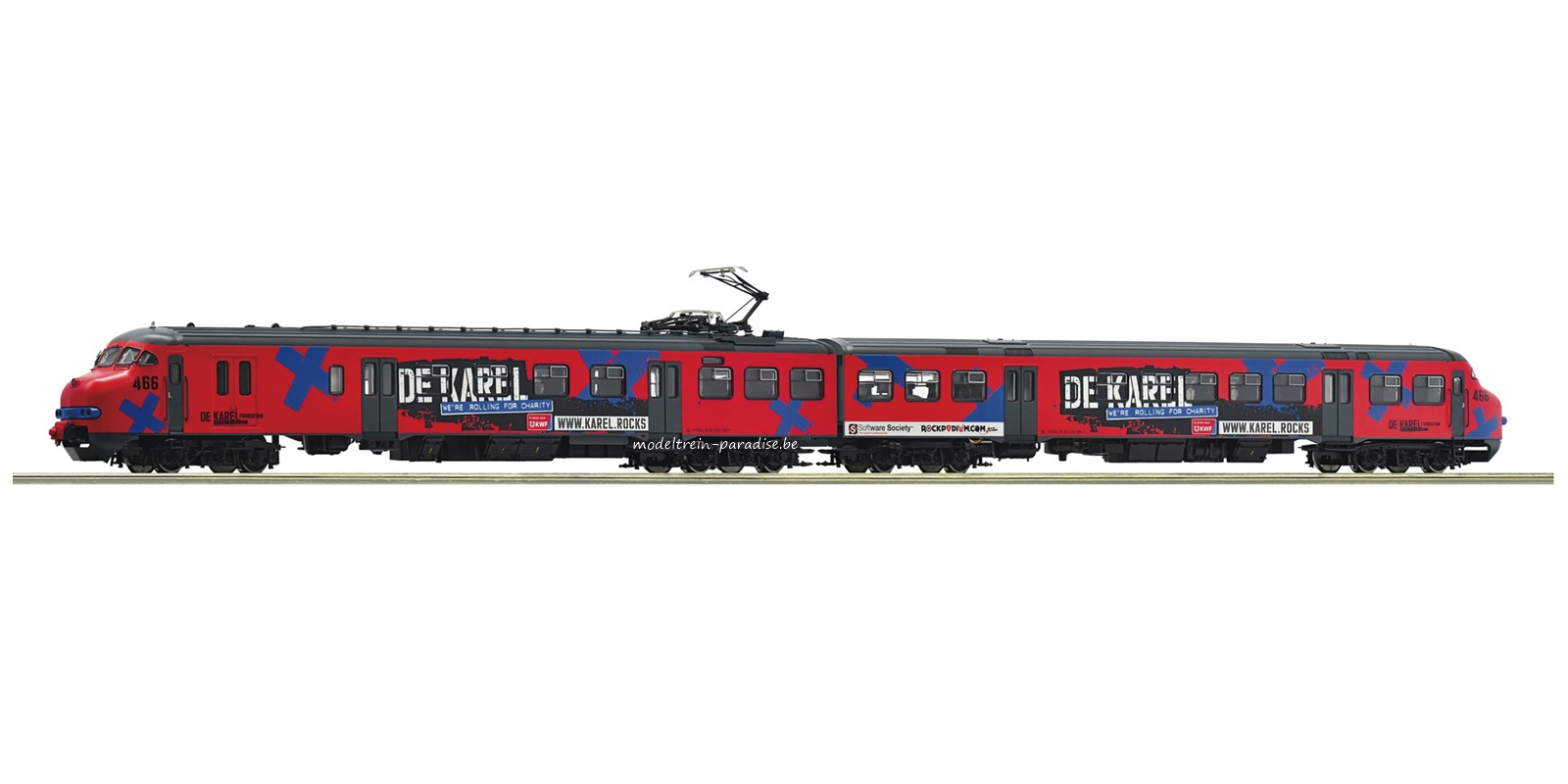 7710009 ... NL … El-treinstel Plan V 466 " De Karel" … tp VI